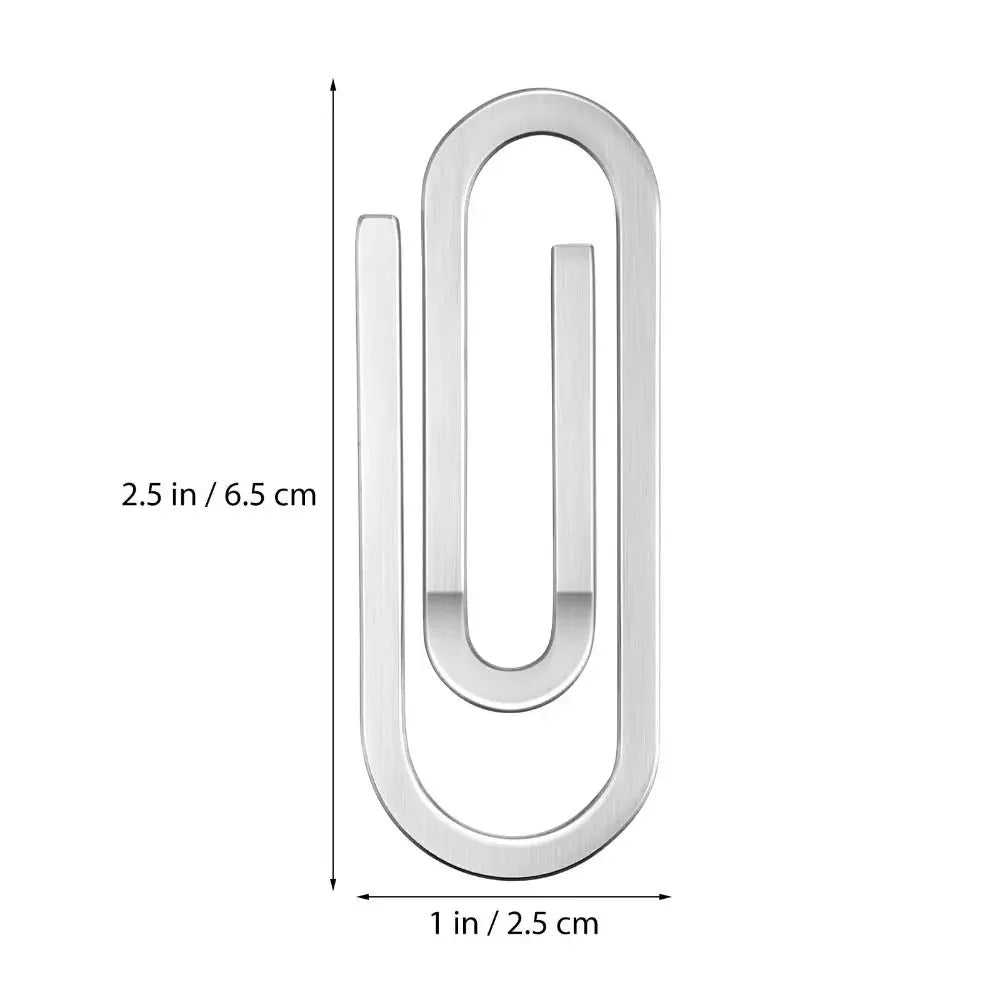 1Pc Stainless Steel Money Clip Minimalist Portable Cash Holder Multi-purpose Travel Waist Backpack Fix Buckle Hunting Accessory