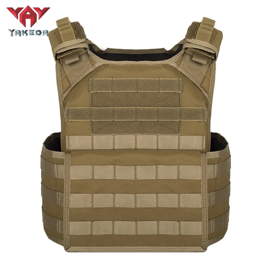 YAKEDA adjustable shoulder strap, hollowed out side panel structure, MOLLE system hunting vest suitable for outdoor sports