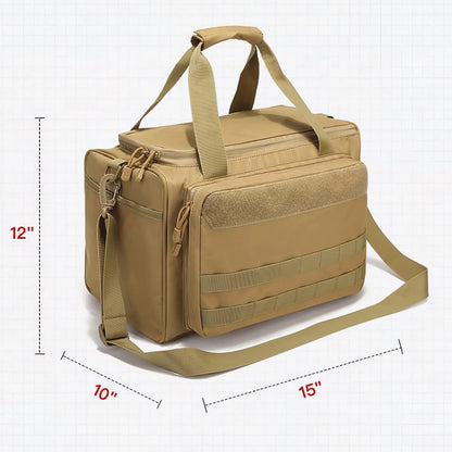 Tactical Gun Range Bag Deluxe Pistol Shooting Range For Shooting, Range, Storage and Transport