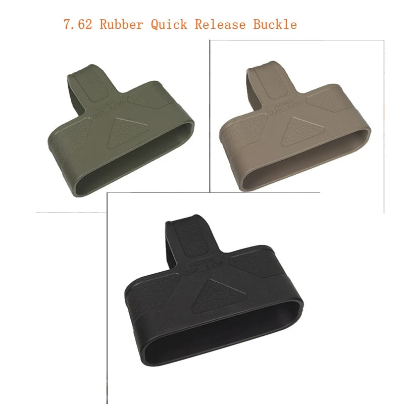 7.62MM Fast Mag Pouch with 7.62 Fast Magazine Rubber Quick Release Buckle Mag Pouch Sleeve Rubber Slip Cover For Hunting