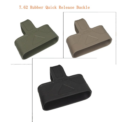 7.62MM Fast Mag Pouch with 7.62 Fast Magazine Rubber Quick Release Buckle Mag Pouch Sleeve Rubber Slip Cover For Hunting