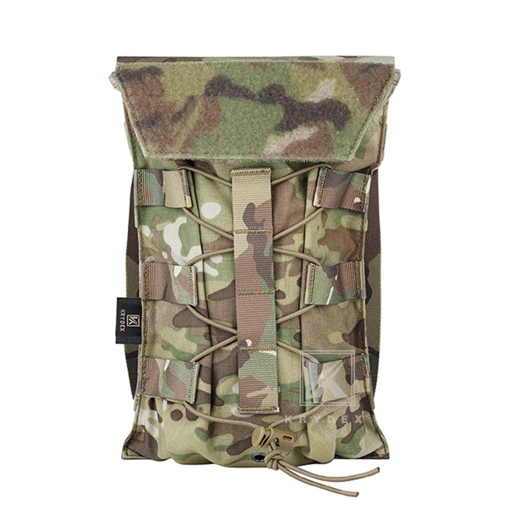 KRYDEX Tactical 50 oz Hydration Carrier Pack MOLLE Pouch Modular 1.5L Water Bladder Bags Outdoor Hiking Camping Accessories