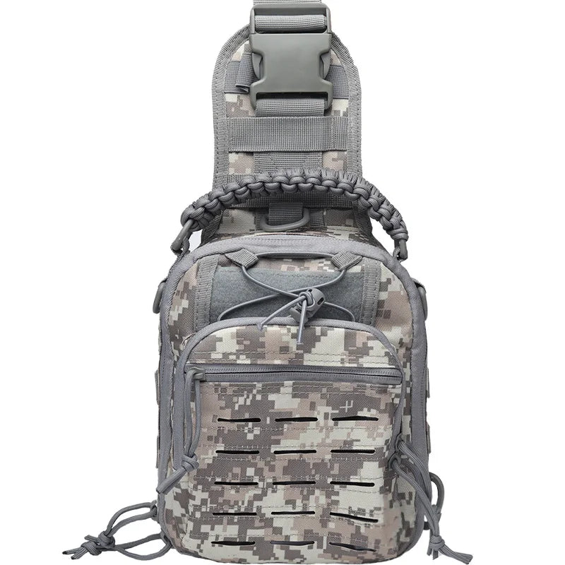 Tactical Molle Laser Punching Bag Portable Sport Crossbody Bag Outdoor Hiking Camping Sport Shoulder Bag Check Bag