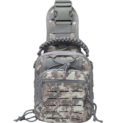 Tactical Molle Laser Punching Bag Portable Sport Crossbody Bag Outdoor Hiking Camping Sport Shoulder Bag Check Bag
