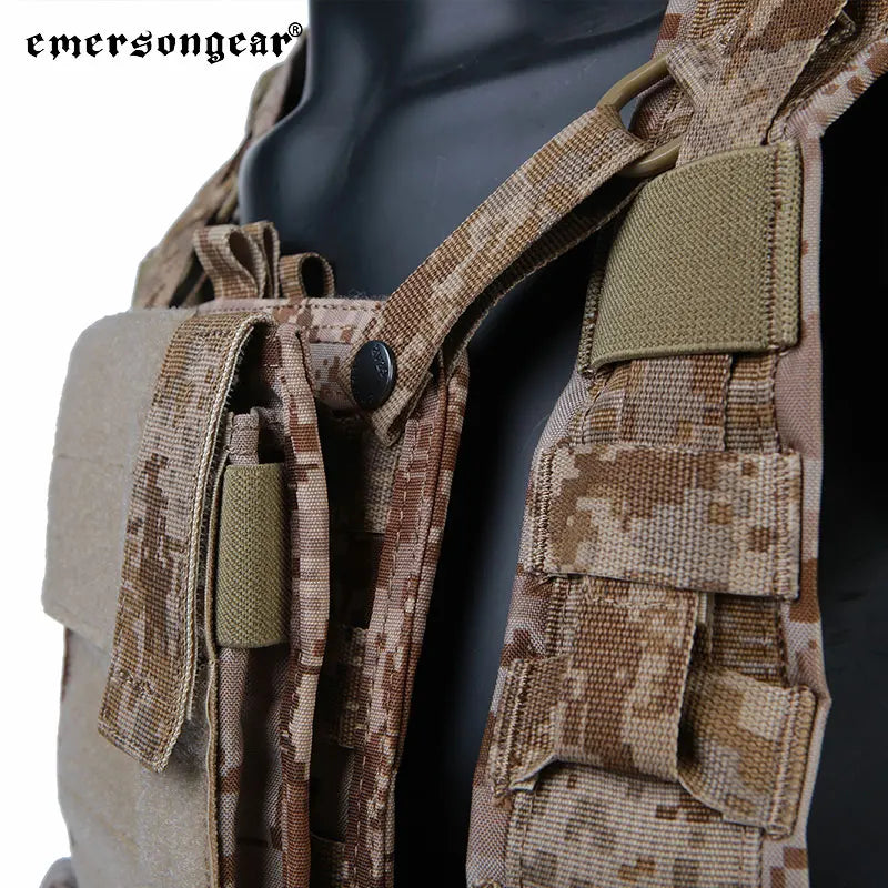 Emersongear For RRV Hunting Vest W/ Magazine GP Pouchs Lightweight Set Training Combat Hunting Hiking Trekking Nylon