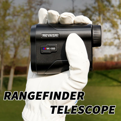 REVASRI 600/1000M Golf Laser Rangefinder with Slope Compensation Flag Lock Vibration Type-C Rechargeable for Golfing
