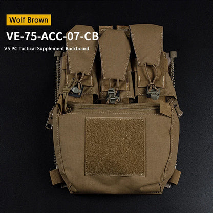 Assault Adapt Banger Back Panel Zip On Rear Pack Tactical Vest GP Pouch FCPC V5 Plate Carrier Accessories Bag  Multitools Pocket