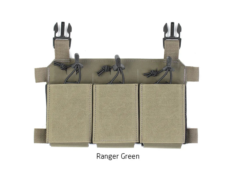 PEW TACTICAL THORAX TRIPLE RIFLE MAG PLACARD 556 762 545  Front Flap AIRSOFT FP09