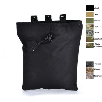 Tactical MOLLE Dump Pouch Utility EDC Recovery Bag Magazine Pouch Recycling Storage Bag  Hunting Accessories