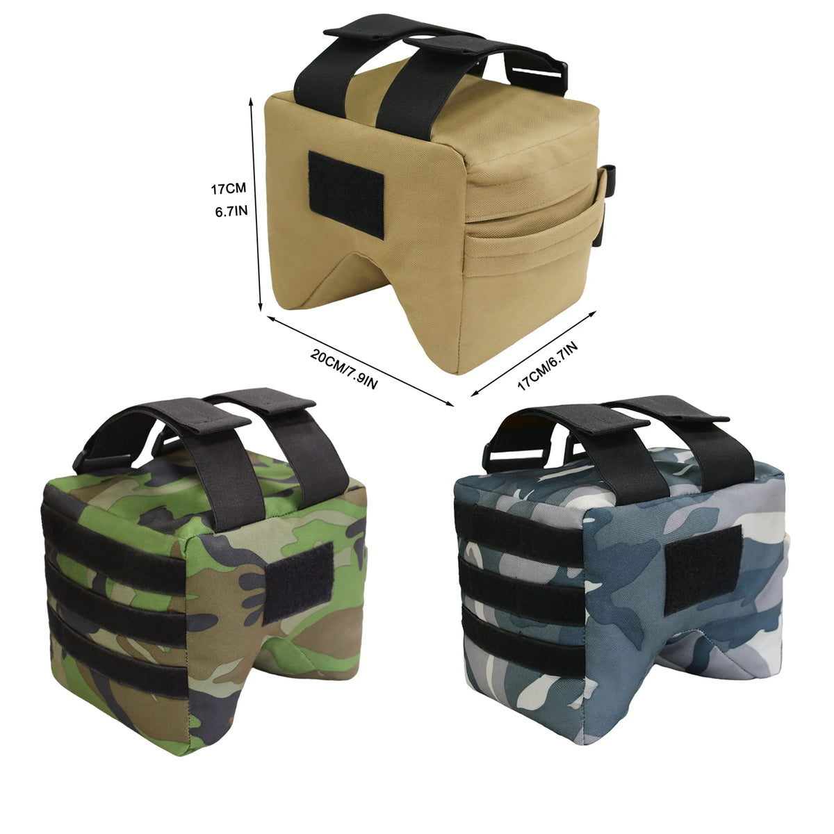 Durable Tactical Shooting Rest Bag Bench Target Stand Large Size Sand Bag for Hunting Photography CS Adjustable Support Sandbag