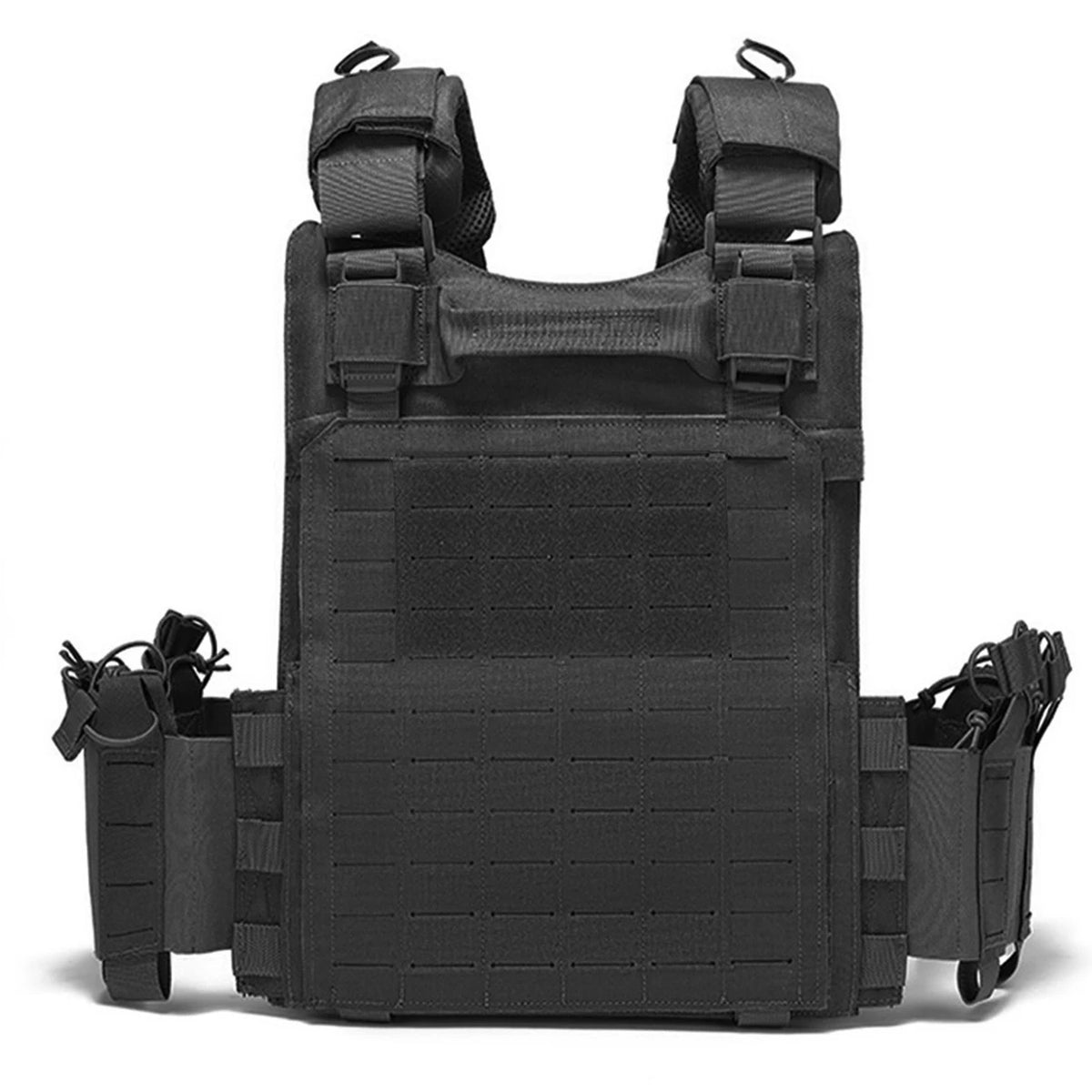 BH Black Multifunctional Hunting Vest with National Flag Sticker, Suitable for Outdoor Sports
