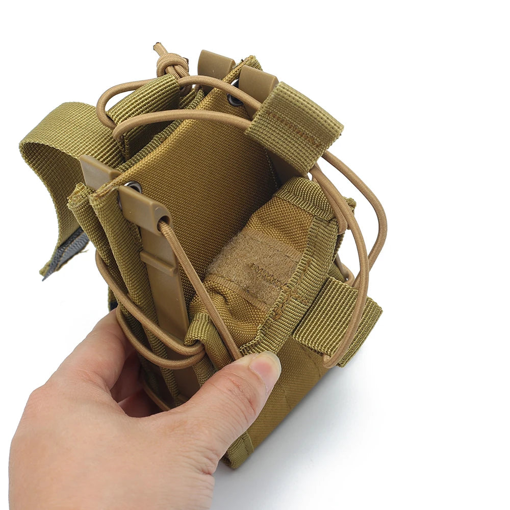 5.56 Double Magazine Pouch Tactical Molle Mag Pouch EDC Waist Bag Outdoor Sports Airsoft Storage Bag Hunting Vest Accessory Bag