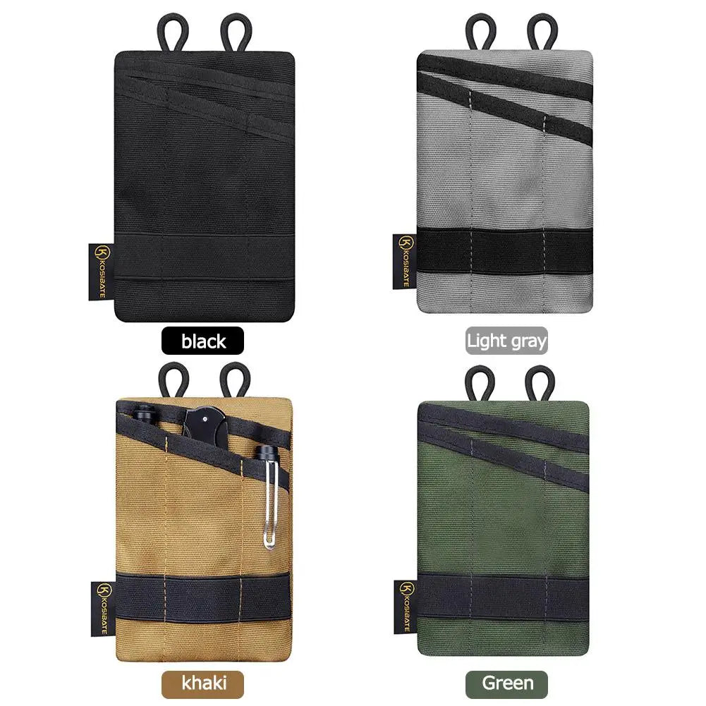 2Pcs Mini Pouch Sundries Bag Multifunctional Storage Bag Purse (Black)