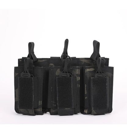 Triple Mag Pouch Open-Top Mag Pouches Magazine Pouches for M4 M16 AK Molle Backpack Hunting Gear