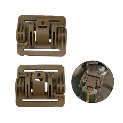 Tactical 2pcs Tactical Vest Quick Release Buckle Slider Strip Module Strip Buckle