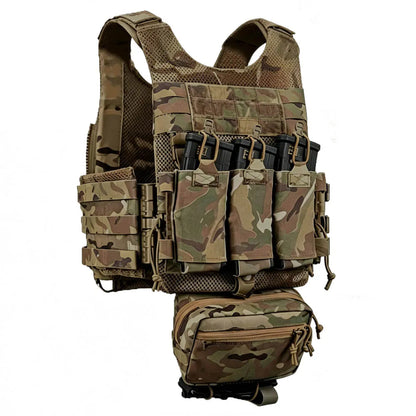 LV119 OTB Maritime Tactical Plate Carrier Vest Set Mesh Lightweight Quick Release MOLLE System Hunting Combat Airsoft Vest Gear