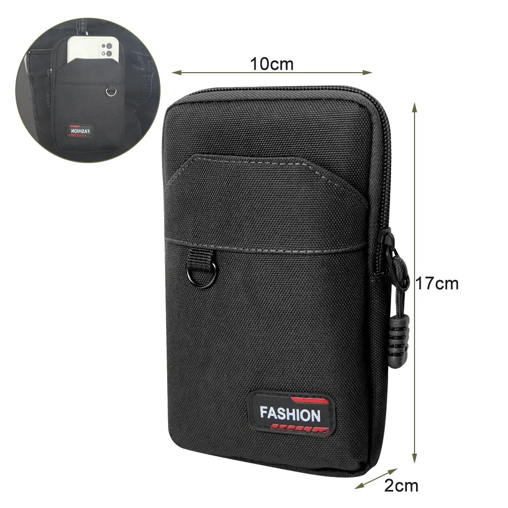 EDC Molle Bag Purse Nylon Waist Bag Outdoor Waist Fanny Pack Men Phone Pouch Camping Hunting Sports Bag