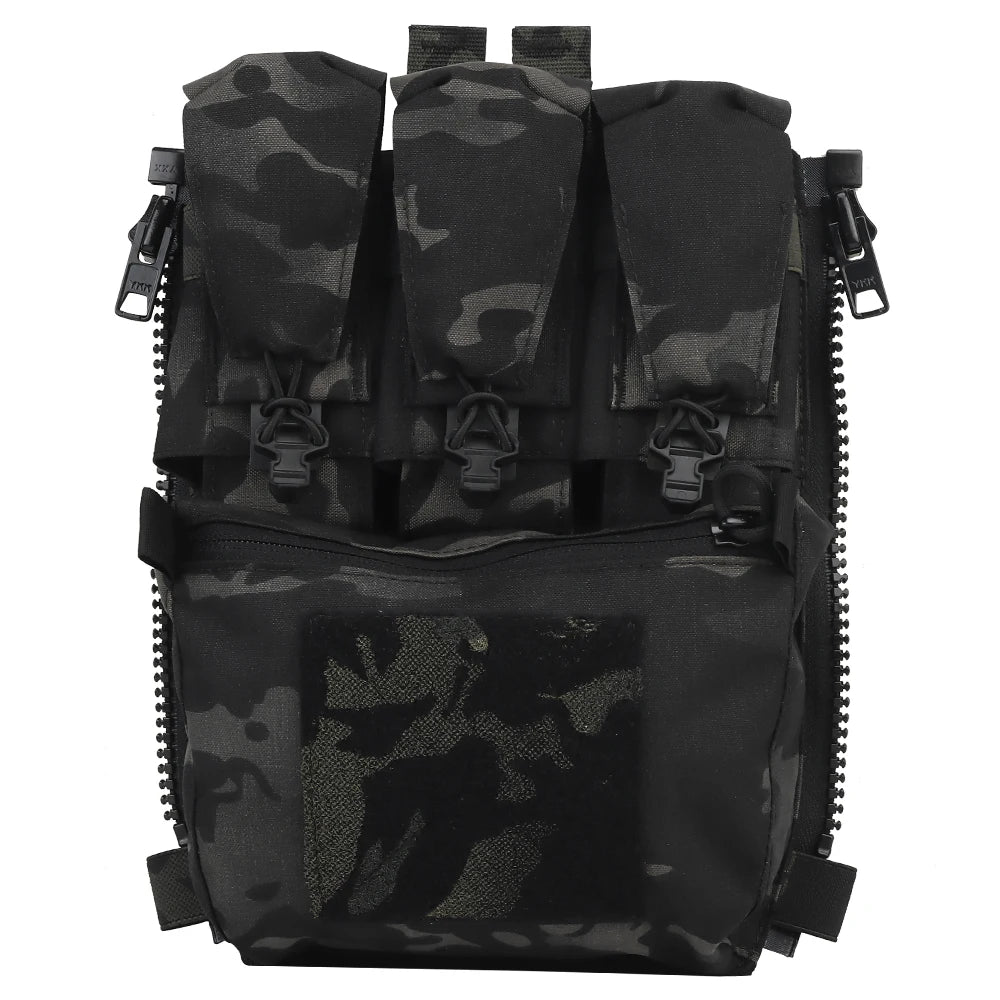 Tactical V5 FCPC Plate Carrier Back Panel Expansion Bag Supplement Sub-package Airsoft Triple Pouch Vest Accessories