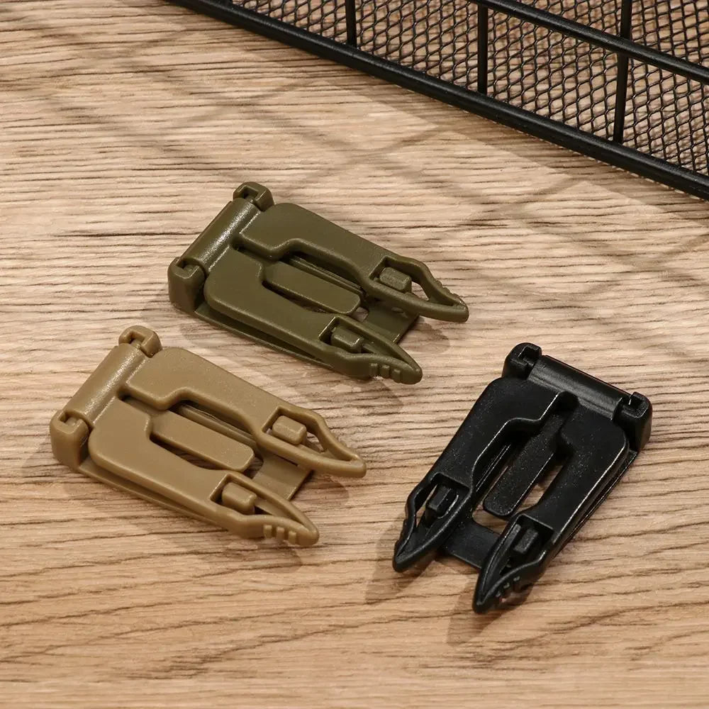 5pcs Multipurpose Camping Bag Buckle Backpack MOLLE Webbing Clip Strap Outdoor Carabiner Buckle Camping Equipment EDC Tools