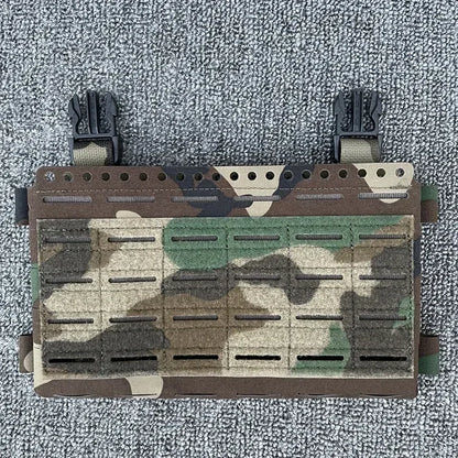 Tactical SS MK5 Chest Rig Panel Pouch Laser Cutting Molle Expansion Conversion Plate Pouch Chest Hanging Plate Carrier Bag MC