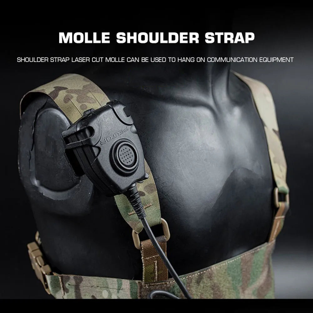 Ferro Style Tactical Chesty Rig Wide Harness Lightweight MOLLE Hunting Vest FCPC V5 Quick Conversion Shooting Airsoft Chest Rig