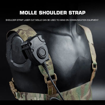 Ferro Style Tactical Chesty Rig Wide Harness Lightweight MOLLE Hunting Vest FCPC V5 Quick Conversion Shooting Airsoft Chest Rig