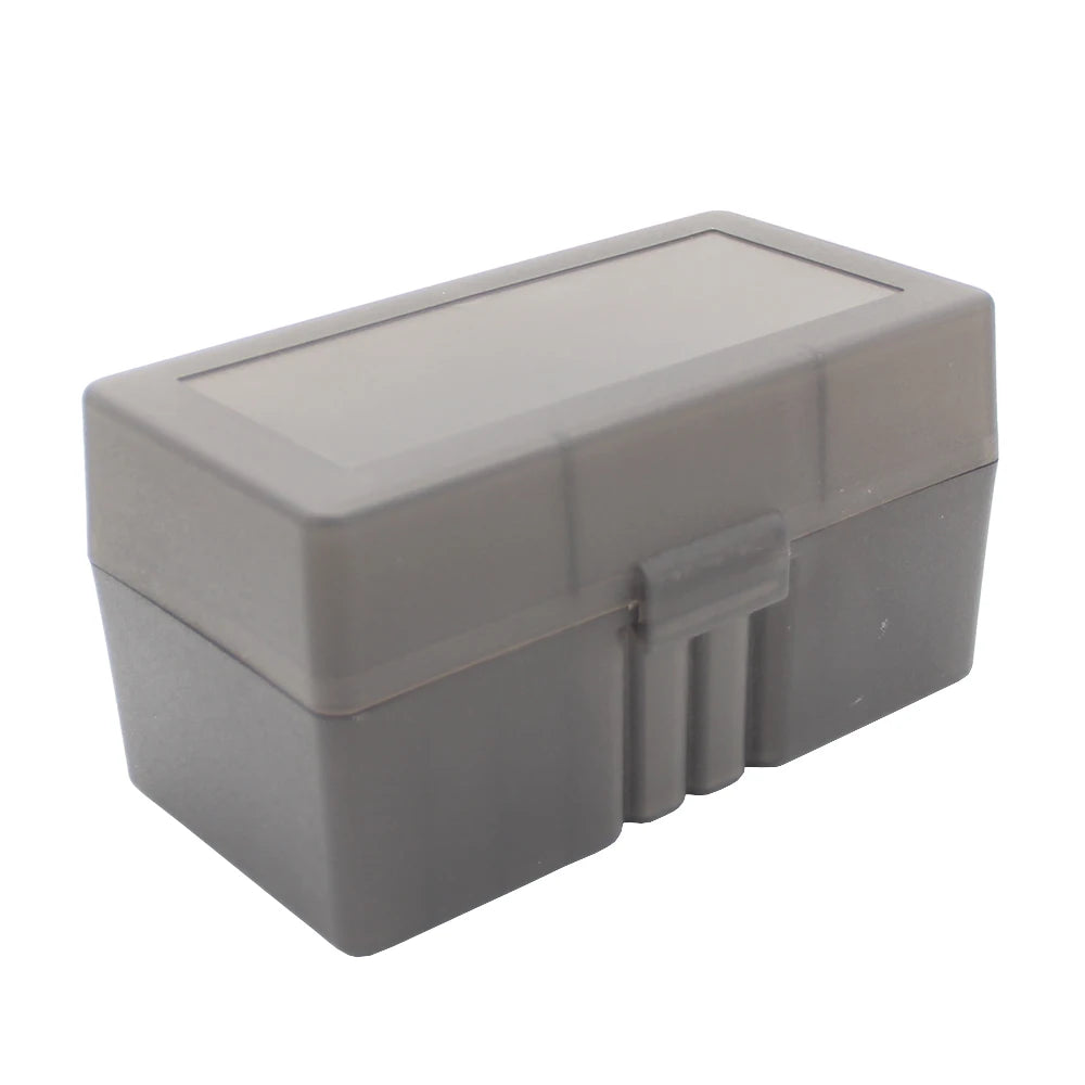 Tactical 50 Round Rifle Ammo Box Flip-Top Carrying Ammo Box for 243 .308 Win 7.62x39mm Ammo Carrying Box Hunting Accessories