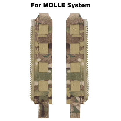 Tactical Ferro Style Back Panel Zipper Extension MOLLE Adapter 10# for Hunting Airsoft Vest Plate Carrier FCPC Backpack Panels