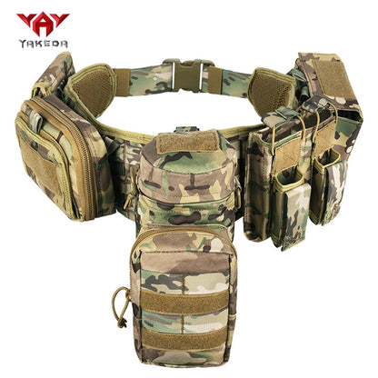 YAKEDAModular waist belt with multiple accessory straps MOLLE expansion structure adjustable waist strap quick release buckle