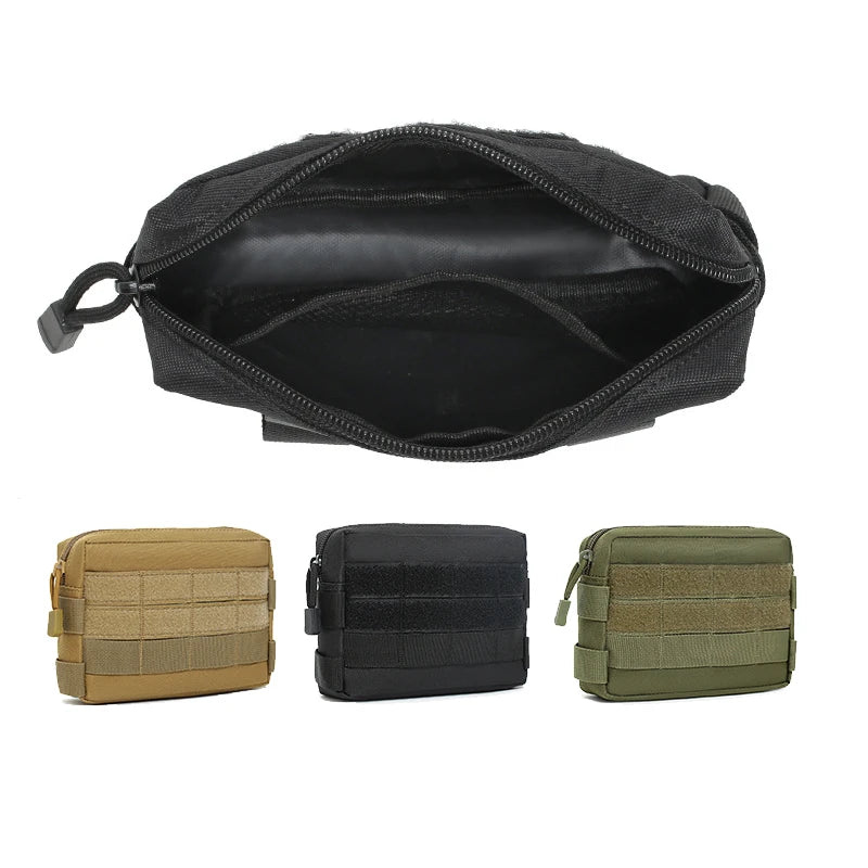 Tactical Pouch EDC Tool Storage Kit with Molle System Multifunctional Mobile Phone Case Bag for Hunting Exploration Hike