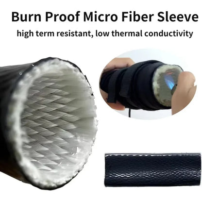Fire Resistant Protective Sleeve, 1000D Oxford Cloth with Fiberglass and Fire-Resistant Cotton, for Outdoor Hunting Use