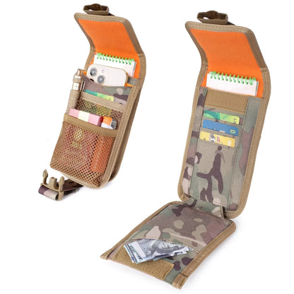 Molle Double-layer Phone Pouch Compass Card Holder Wallet Outdoor Camping Hiking Hunting Accessories EDC Tool Waist Pack Bag