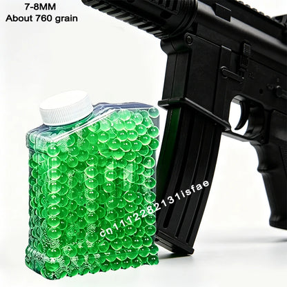 S2-Super Tough Squeezeproof Frosted Transparent EVA Pellets Uniform Full 50000Pcs 7-8mm 14+ Adult Wargame Spare Ammo