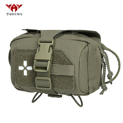YAKEDA Hunting Quick Open Storage Bag Belt Tank Top Can Attach Outdoor Accessories Bag Outdoor Mountaineering Tool Kit