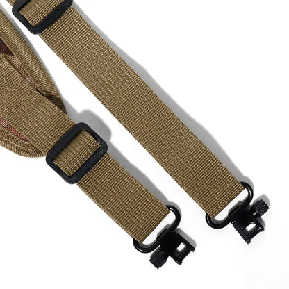 Tactical 2 Point Rifle Sling Adjustable Hunting Gun Strap with Ammo Loops, Non-Slip Padded Shoulder Strap for Outdoor Shooting