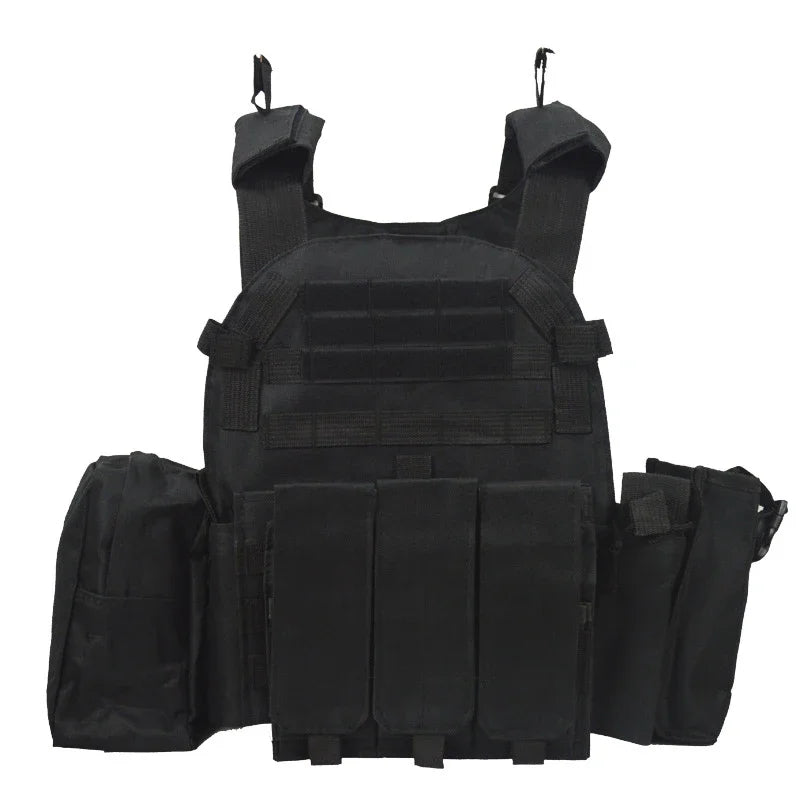 6094 Nylon Military Tactical Vest Body Armor Combat Army Gear with Pouch for Hunting