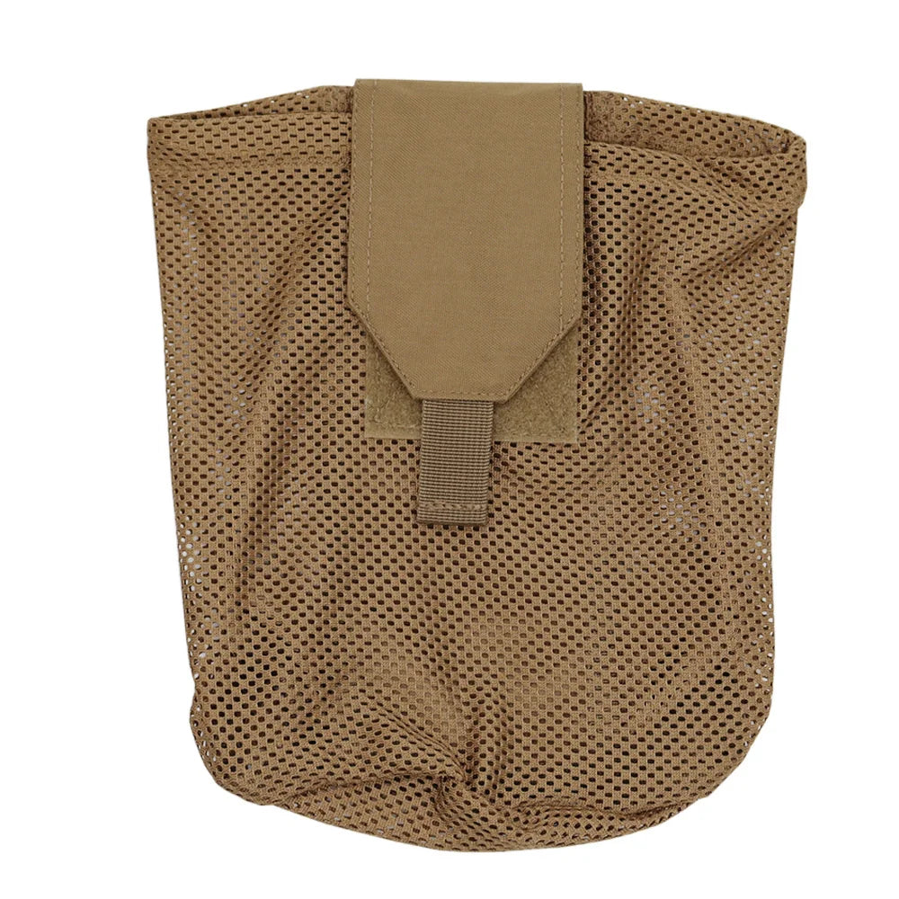 New Folding Mesh Drop Pouch Tactical Molle Magazine Dump Pouch Recycling Bag Hunting Airsoft Bags