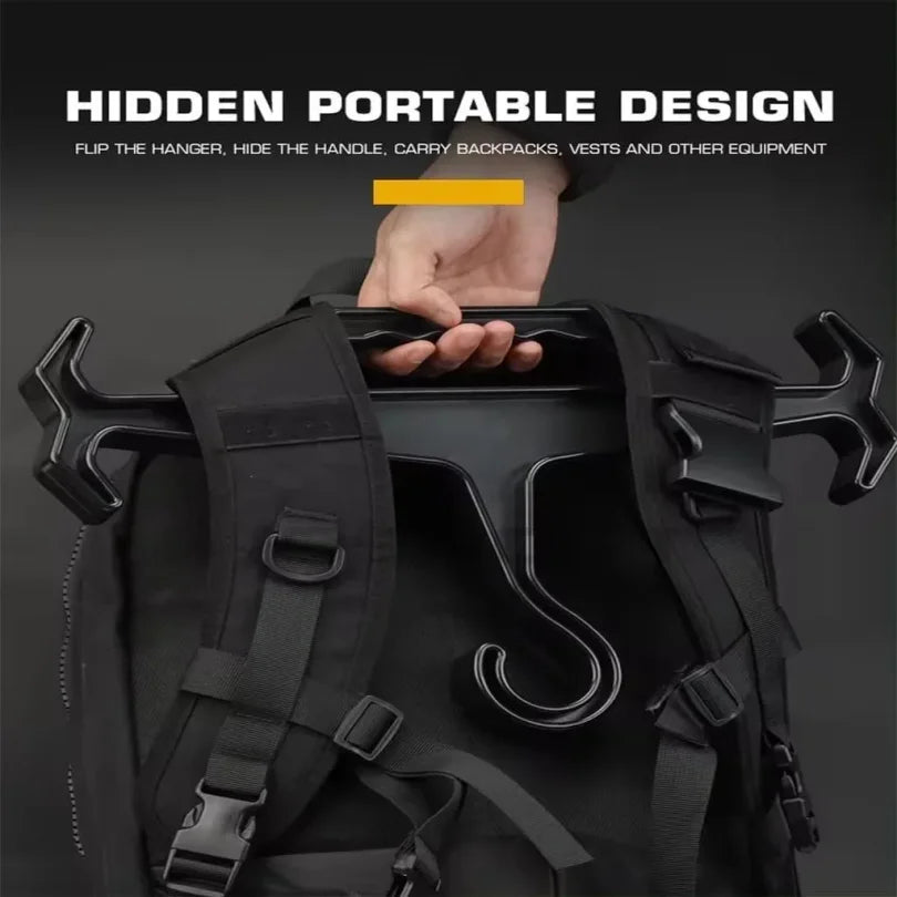 Multi Functional Tactical Vest Display Hanger, Thickened Military Fan Outdoor Hanger Oversized Load-bearing Tactical Hanger