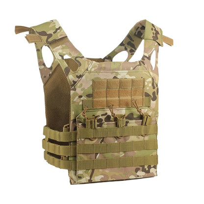 Quick Release Tactical Combat Vest Oxford Breathable Multi-Pocket Military Training Vest Soft Lightweight for Airsoft Paintball
