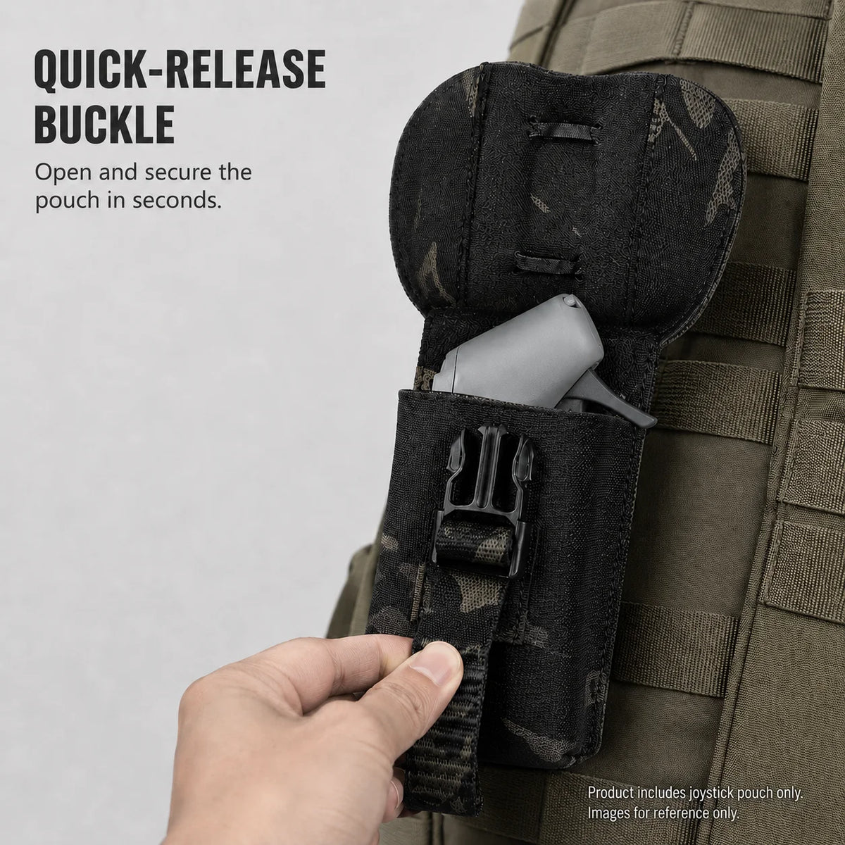 Tactical FPV Drone Fast Deploy Pouch MOLLE Quick Access Carrier Bag Remote Controller Storage Bag for Outdoor Training Gear Kit