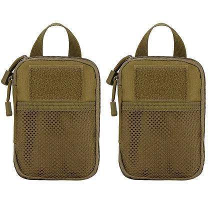 Tactical Molle EDC Pouch - Compact Utility Tool Organizer, Mini Medical Waist Pack & Phone Case Holder for Camping, Hunting