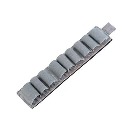 Tactical 9 Rounds 12GA Shotgun Shell Holder Hook&Loop Rifle Ammo Organizer Pouch for Hunting Shooting Airsoft EDC Tools Storage