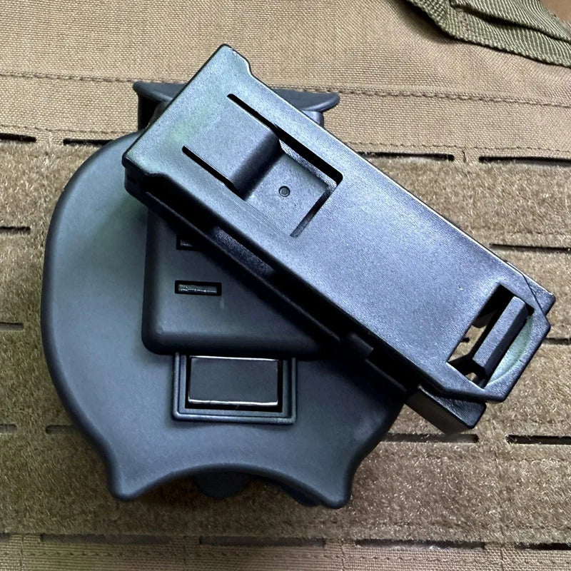 Upgrade Polymer Handcuff Case for Most Chain or Hinged Cuffs Quick Release Cuffs Holster MOLLE Compatible 360 Rotation Belt Clip