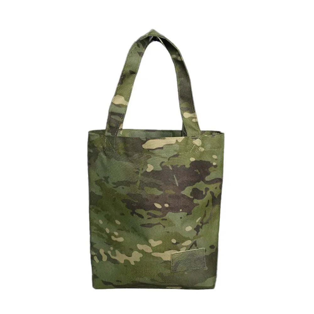 Tactical Camo Tote Bag Multi-Purpose Waterproof Oxford Storage Pouch Heavy Duty Canvas Carry Bag for Hunting Fishing Camping