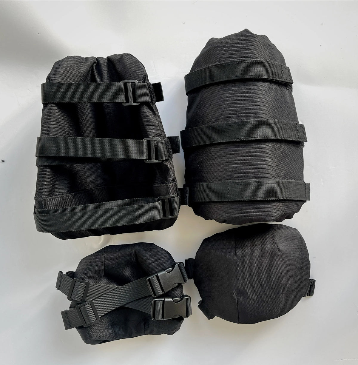 1 Pair 1000D Nylon Forearm & Elbow Protective Guards Level IIIA Soft PE Arm Protectors for Outdoor Activities