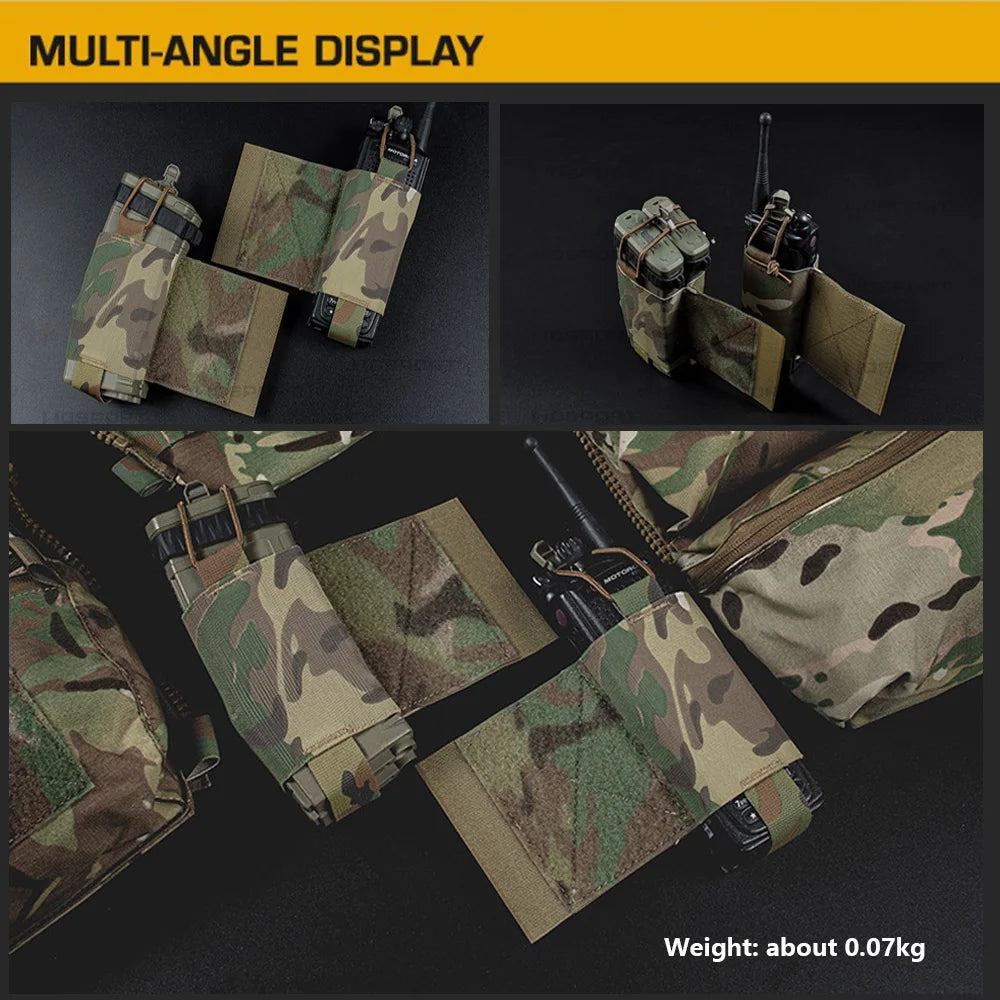 2 Pcs/set V5 PC Tactical Vest  Accessories V2 Side Pouches for Radio Magazine Tool Box Militar Hunting Vest Tactical Equipment