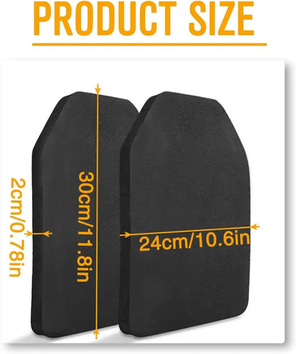 2Pcs Plate Carrier Pads EVA Foam Tactical Vest Pad Airsoft Vest Inner Liner Protective Cushion Pads Shock Plates for Paintball