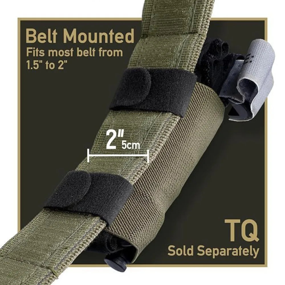 Tactical Tourniquet Holder, Horizontal TQSleeve for Duty Belt, Heavy Duty Outdoor Survival Gear for Camping Hiking Tactical Use