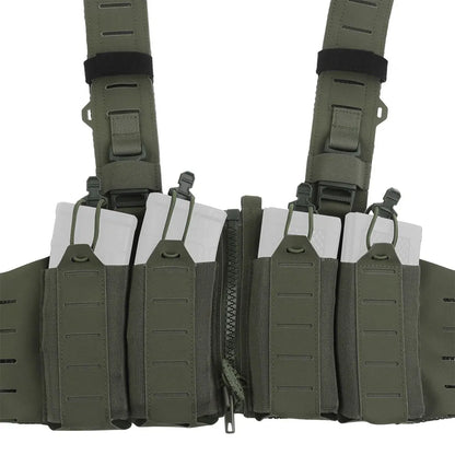 Tactical SF Vest Chest Rigs Lightweight Camouflage MOLLE Militar Hunting Airsoft Assault Vest with Mag Pouch H-Style Strap