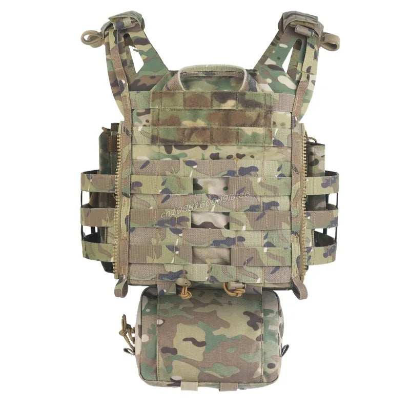 JPC3.0 Tactical Plate Carrier Set R Series Hunting Vest with Quick Release Cummerbund Triple Mag Pouch Airsoft Molle Radio Pouch